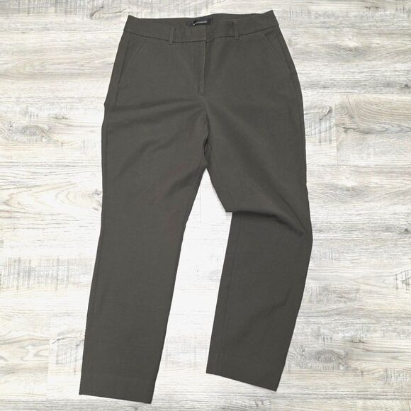 White House Black Market Elle Slim Olive Dress Pants Size 10 - Picture 3 of 9